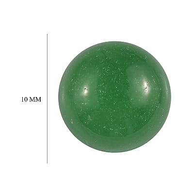 Green Jade (D) (Rnd 10 mm) 4.43 ctw Loose Gemstone