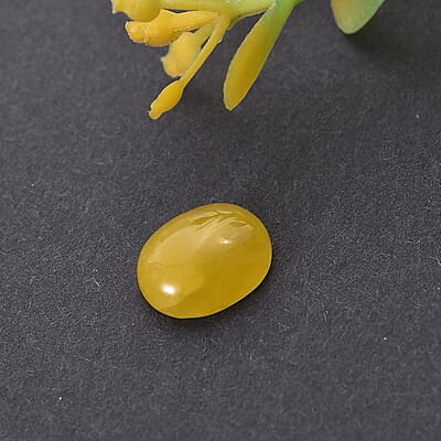 Yellow Jade (Ovl 9x7 mm) 2.31 ctw Loose Gemstone