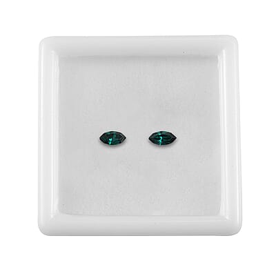 Emerald Crystal by Swarovski Set of 2 (Mrq 5x2.5 mm) 0.17 ctw Loose Gemstone