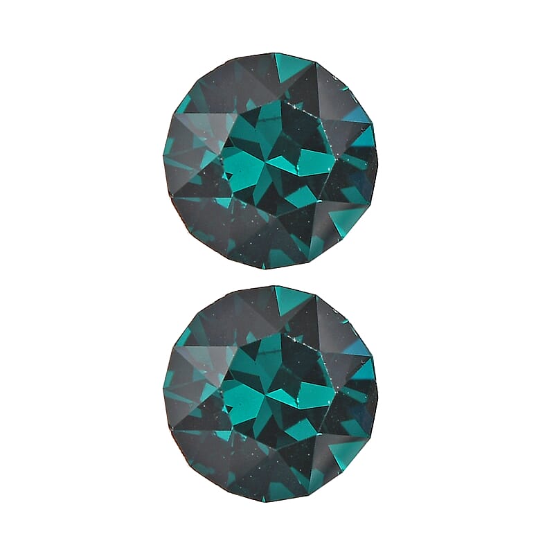 Emerald Crystal by Swarovski Set of 2 (Rnd 5.3 mm) 0.85 ctw Loose Gemstone