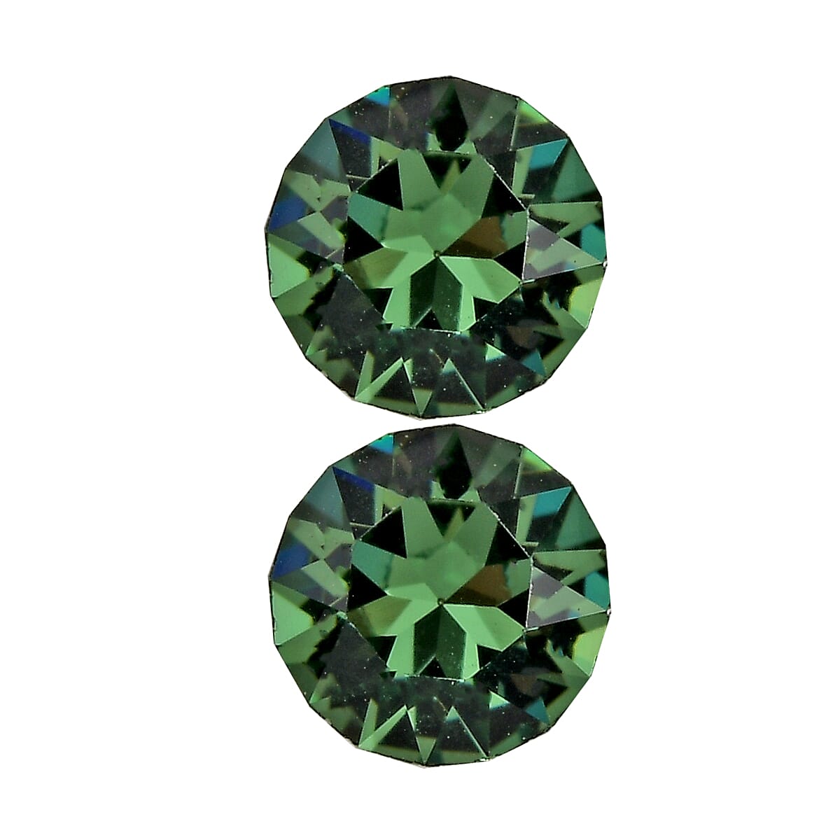 Erinite Crystal by Swarovski Set of 2 (Rnd 5.3 mm) 0.86 ctw Loose Gemstone