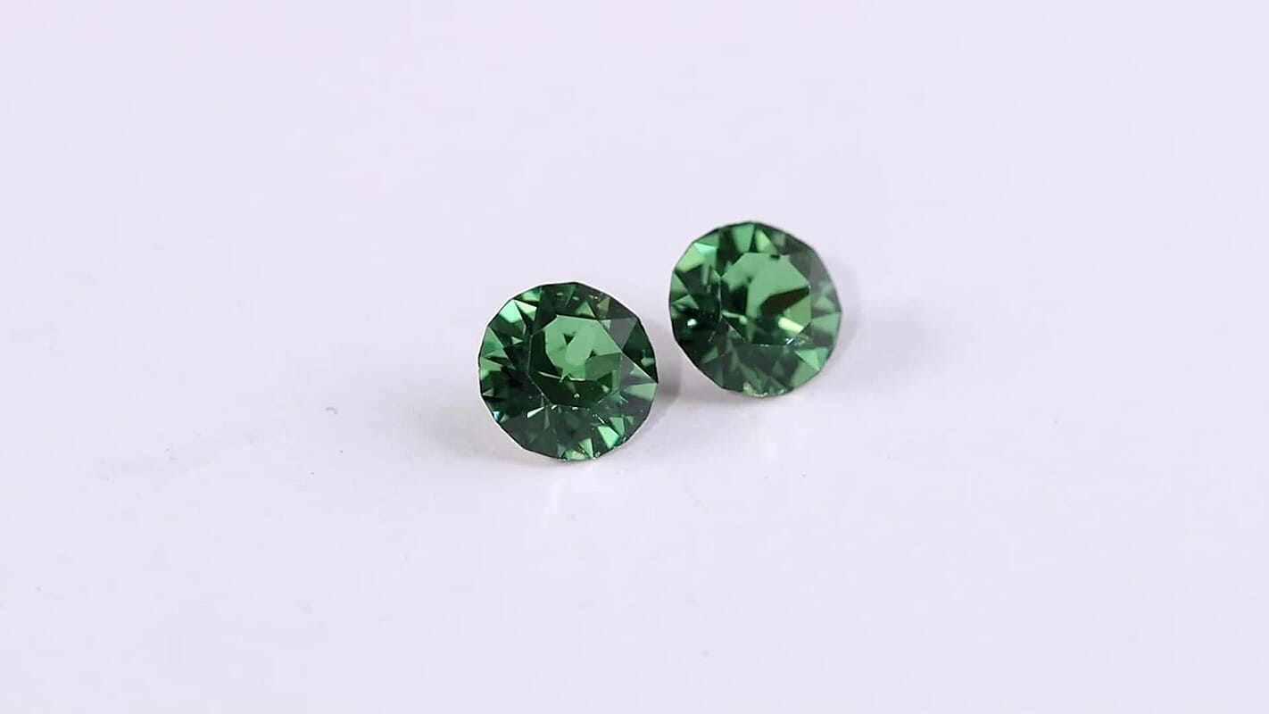 Erinite Crystal by Swarovski Set of 2 (Rnd 5.3 mm) 0.86 ctw Loose Gemstone