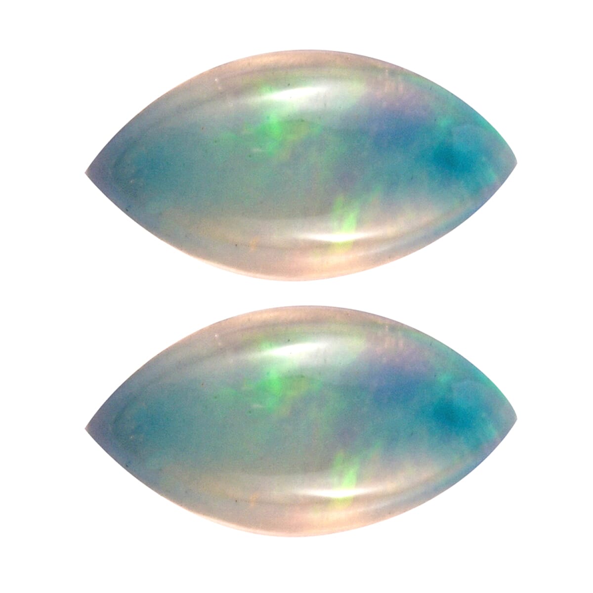 Ethiopian Welo Opal Set of 2 (Mrq 6x3 mm) 0.27 ctw Loose Gemstone