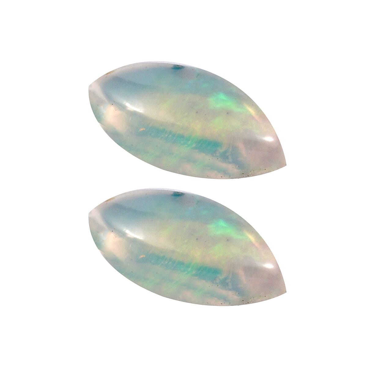 Ethiopian Welo Opal Set of 2 (Mrq 6x3 mm) 0.27 ctw Loose Gemstone