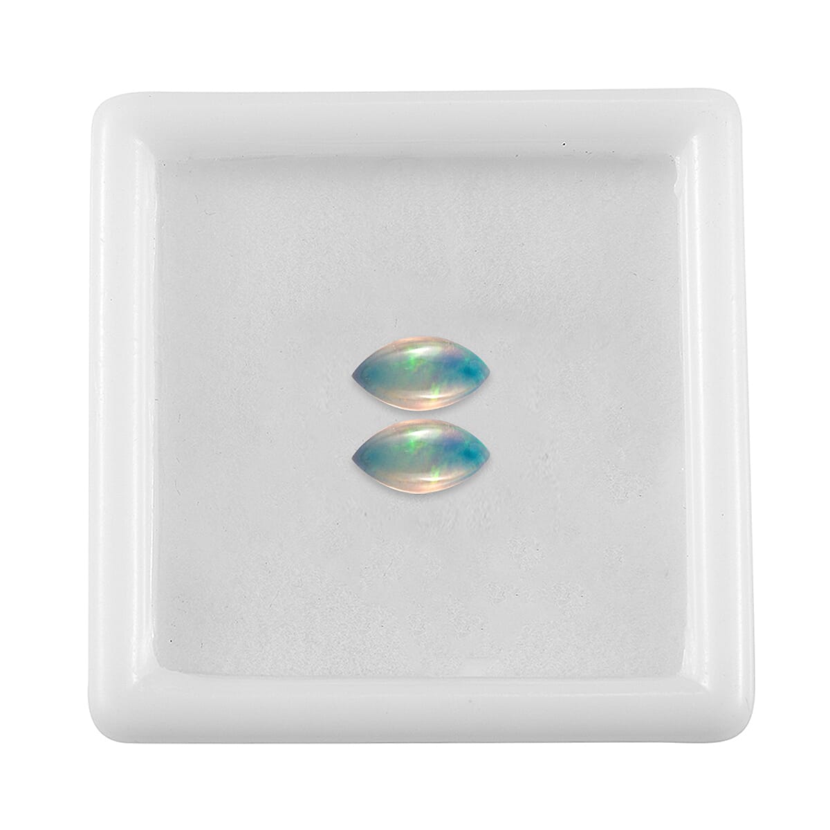 Ethiopian Welo Opal Set of 2 (Mrq 6x3 mm) 0.27 ctw Loose Gemstone