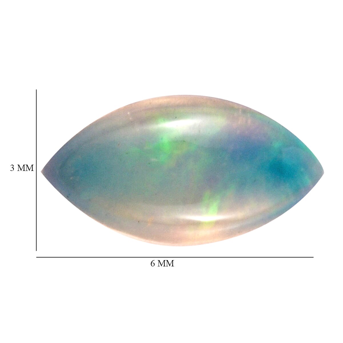 Ethiopian Welo Opal Set of 2 (Mrq 6x3 mm) 0.27 ctw Loose Gemstone