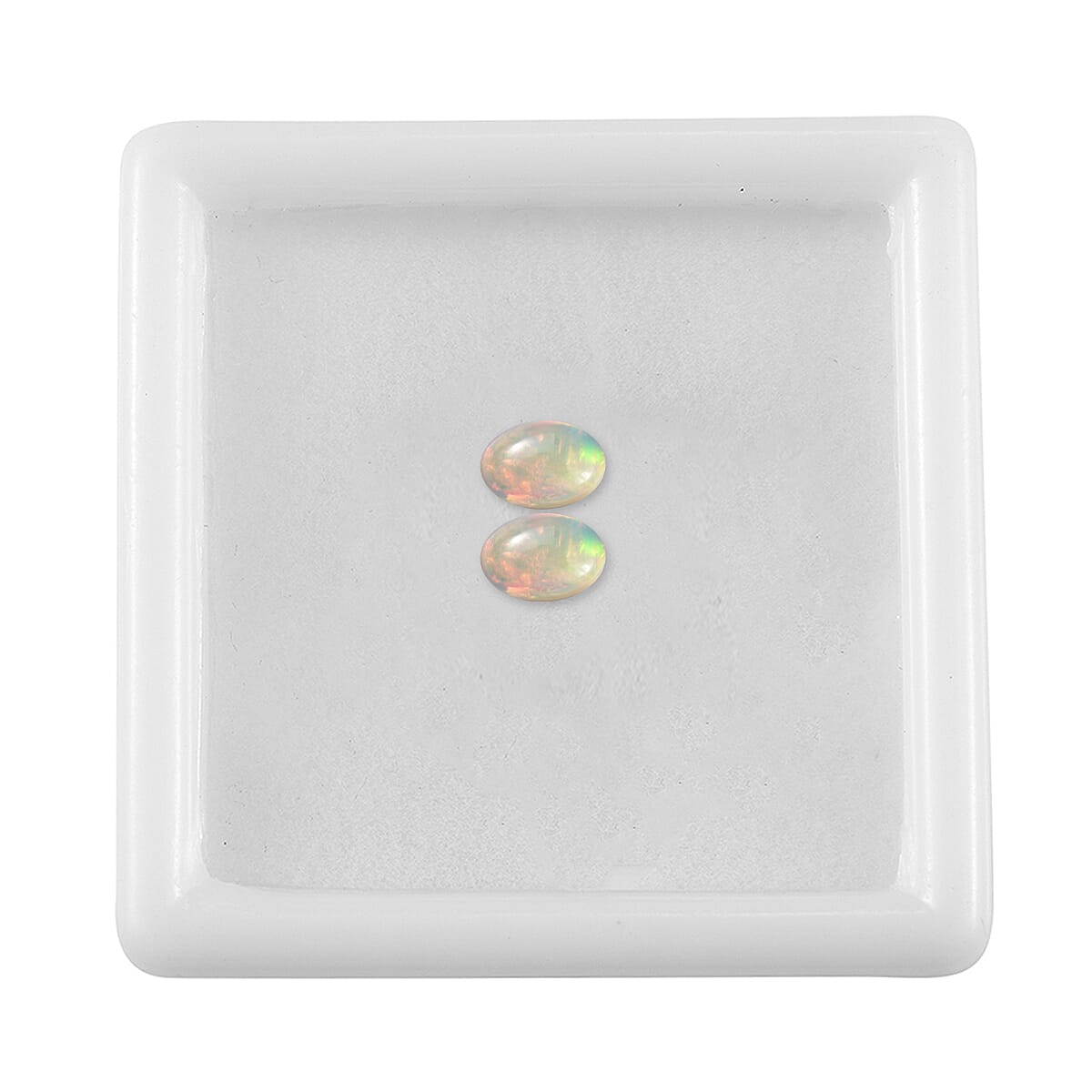 Ethiopian Welo Opal Set of 2 (Ovl 6x4 mm) 0.48 ctw Loose Gemstone