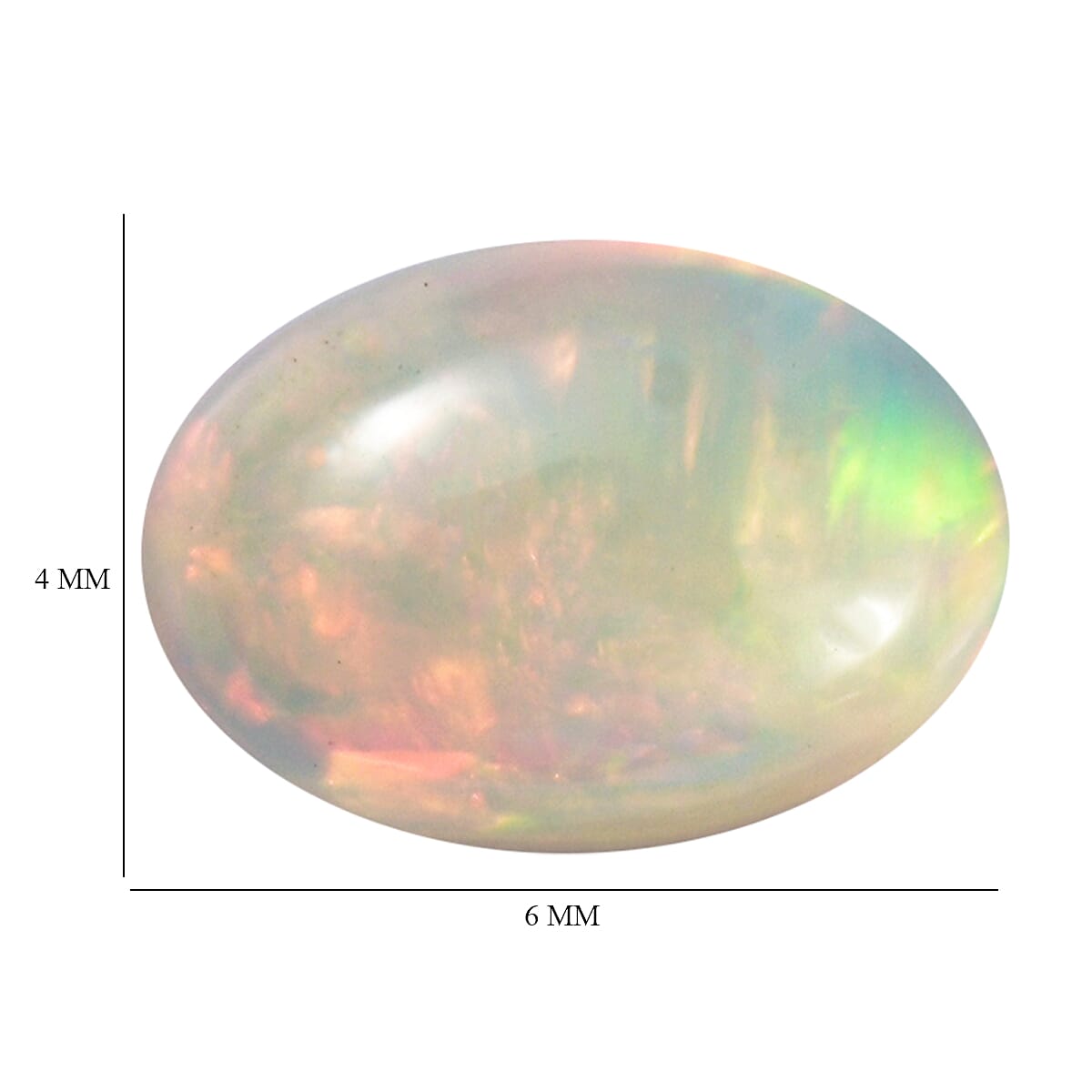 Ethiopian Welo Opal Set of 2 (Ovl 6x4 mm) 0.48 ctw Loose Gemstone