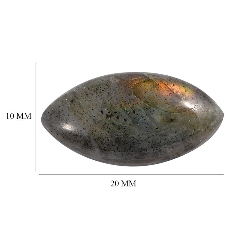 Madagascar Fire Labradorite (Mrq 20x10 mm) 8.09 ctw Loose Gemstone