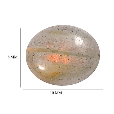 Madagascar Fire Labradorite (Ovl 10x8 mm) 2.60 ctw Loose Gemstone