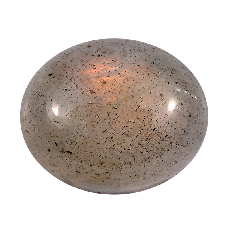 Madagascar Fire Labradorite (Ovl 11x9 mm) Loose Gemstone 3.73 ctw Loose Gemstone