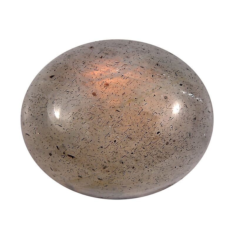 Madagascar Fire Labradorite (Ovl 11x9 mm) Loose Gemstone 3.73 ctw Loose Gemstone
