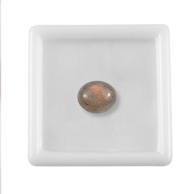 Madagascar Fire Labradorite (Ovl 11x9 mm) Loose Gemstone 3.73 ctw Loose Gemstone