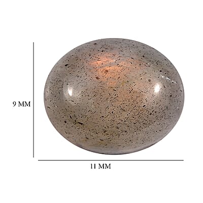 Madagascar Fire Labradorite (Ovl 11x9 mm) Loose Gemstone 3.73 ctw Loose Gemstone