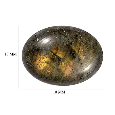 Madagascar Fire Labradorite (Ovl 18x13 mm) 11.84 ctw Loose Gemstone