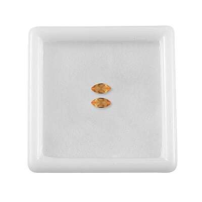 Fire Opal Set of 2 (Mrq 5x2.5 mm) 0.13 ctw Loose Gemstone