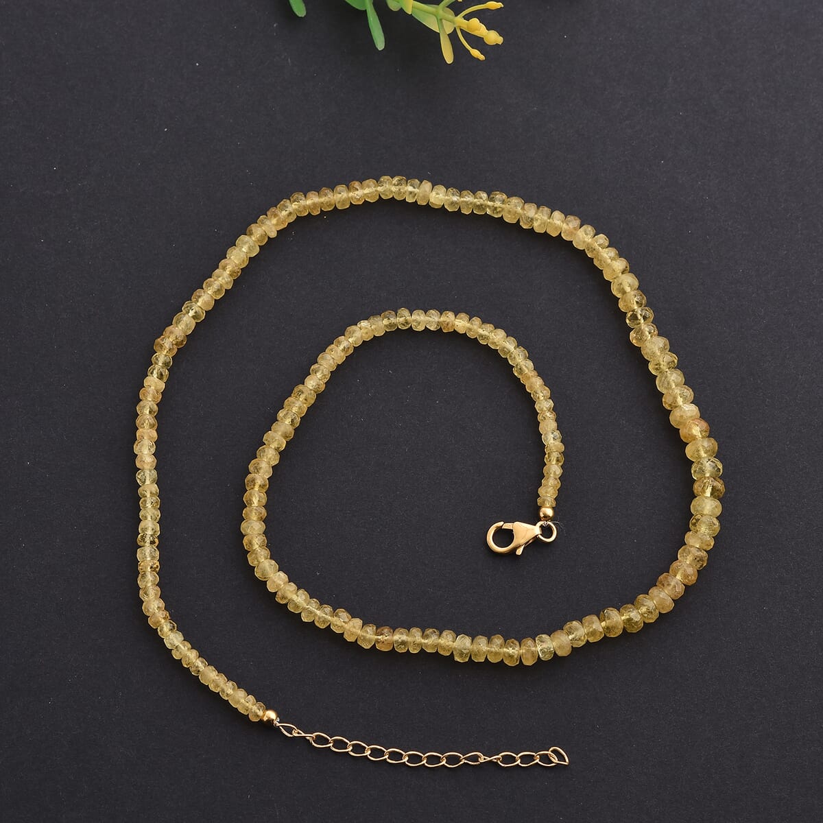Premium Brazilian Heliodor 70.00 ctw Beaded Necklace in 18K Vermeil Yellow Gold Over Sterling Silver 18-20 Inches image number 1