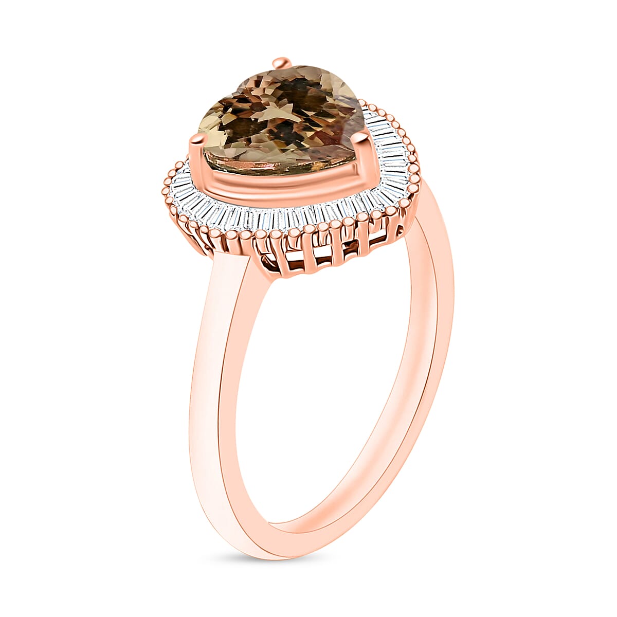 Buy Luxoro Premium Turkizite and G-H I2 Diamond 2.40 ctw Ring in 14K ...