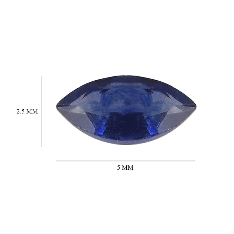 Masoala Sapphire (D) Set of 2 (Mrq 5x2.5 mm) 0.38 ctw Loose Gemstone