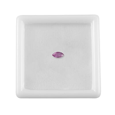 Ilakaka Hot Pink Sapphire (FF) (Mrq 5x2.5 mm) 0.20 ctw Loose Gemstone