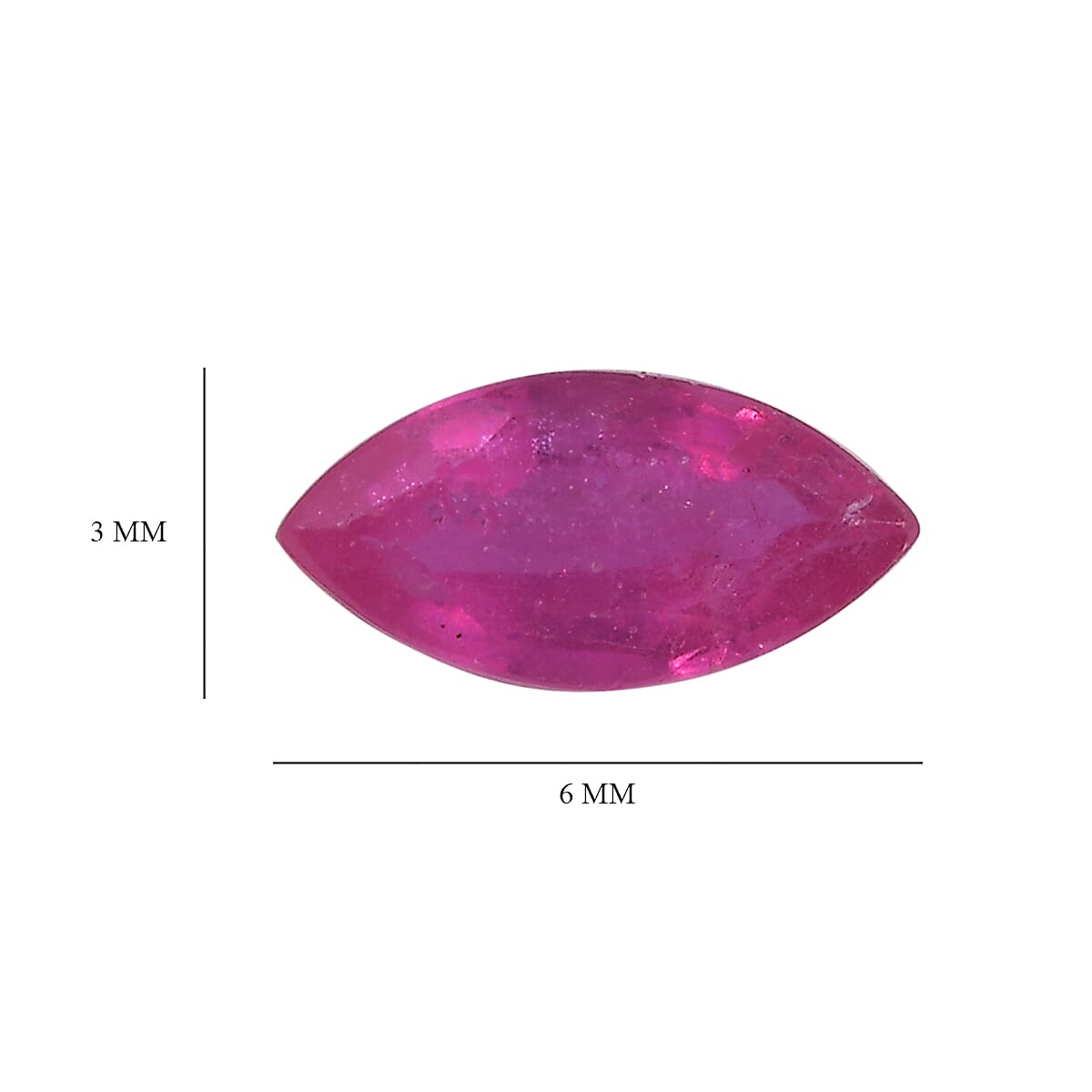 Ilakaka Hot Pink Sapphire (FF) (Mrq 6x3 mm) 0.32 ctw Loose Gemstone