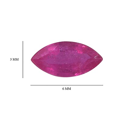 Ilakaka Hot Pink Sapphire (FF) (Mrq 6x3 mm) 0.32 ctw Loose Gemstone