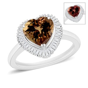 Rhapsody AAAA Turkizite and E-F VS2 Diamond 2.40 ctw Ring in 950 Platinum (Size 10.0)
