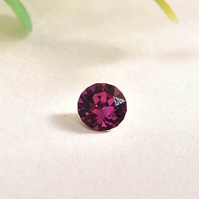 Fuchsia Crystal by Swarovski (Rnd 5.3 mm) 0.42 ctw Loose Gemstone