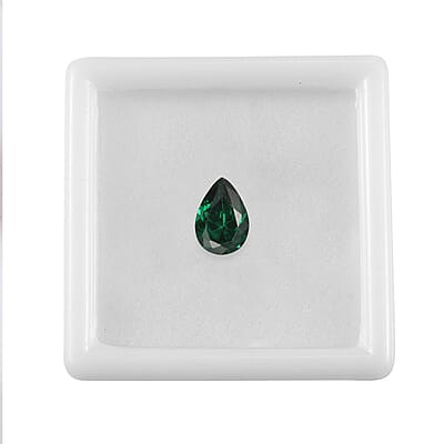 Simulated Green Diamond (Pear 10x7 mm) 2.65 ctw Loose Gemstone