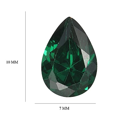 Simulated Green Diamond (Pear 10x7 mm) 2.65 ctw Loose Gemstone