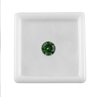 Simulated Green Diamond (Rnd 8 mm) 3.15 ctw Loose Gemstone