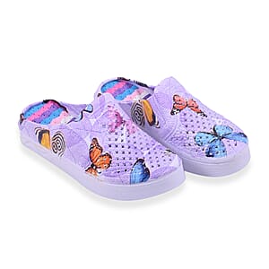 Purple Butterfly Eva Clog (Size 6)