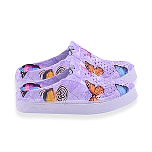 Purple Butterfly Eva Clog (Size 6)