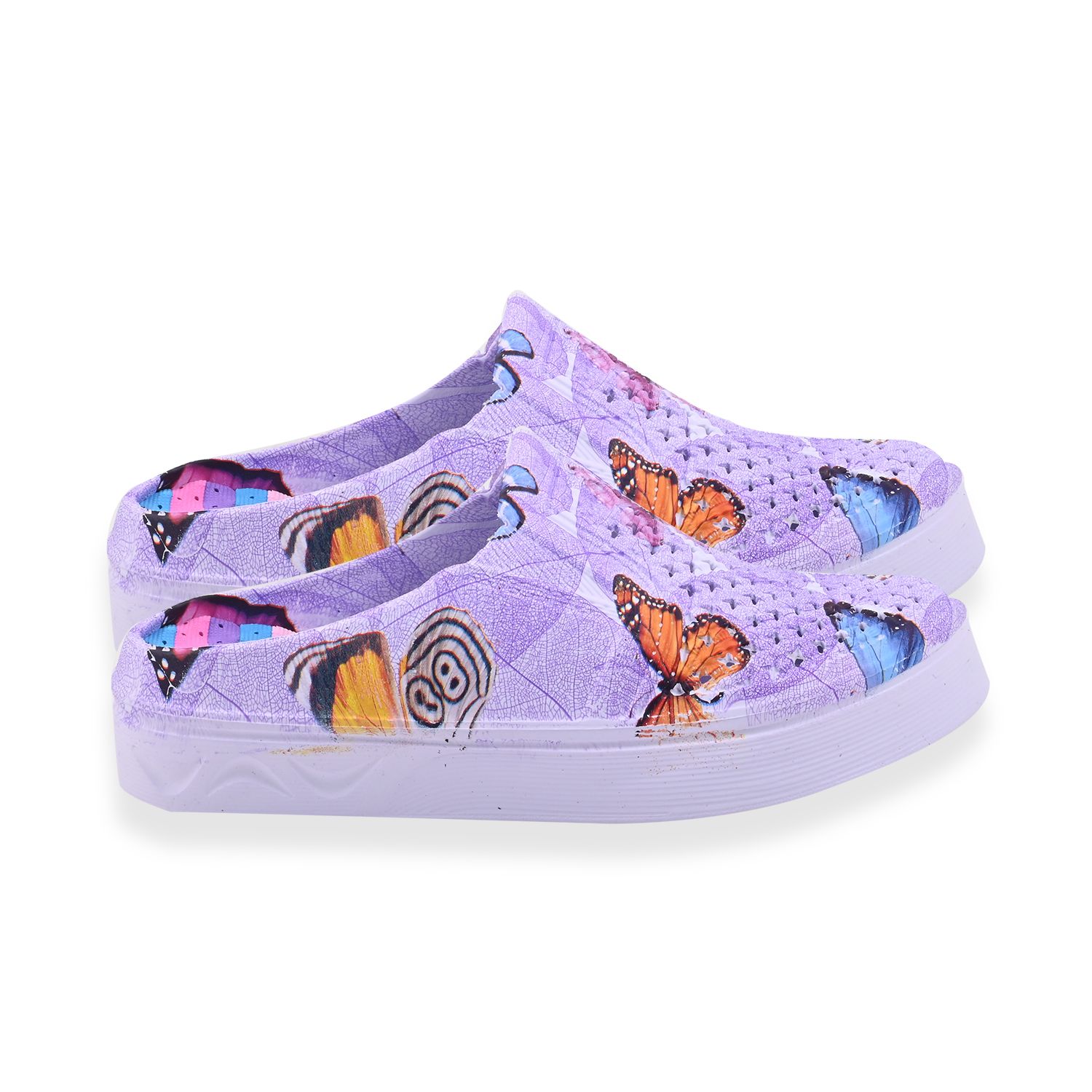 Purple Butterfly Eva Clog (Size 10)