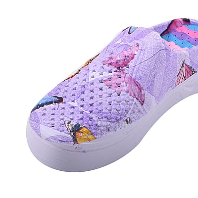 Purple Butterfly Eva Clog (Size 10)