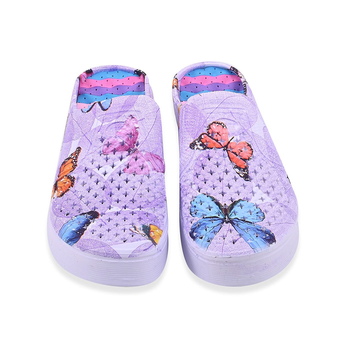 Purple Butterfly Eva Clog (Size 11) image number 2