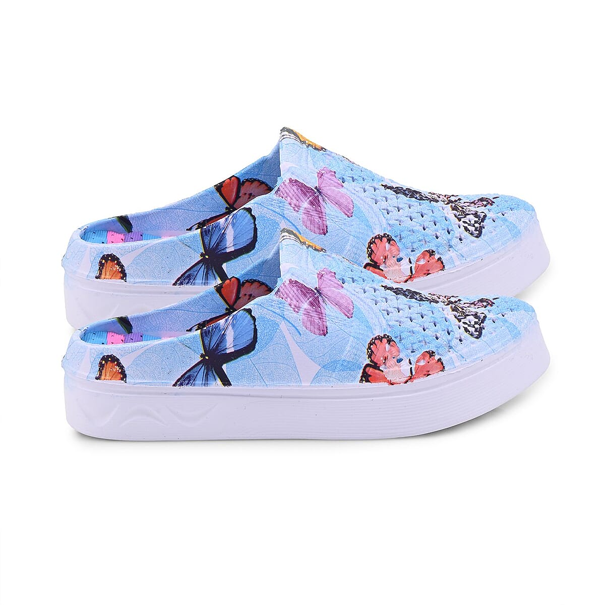 Blue Butterfly Eva Clog (Size 7) image number 1