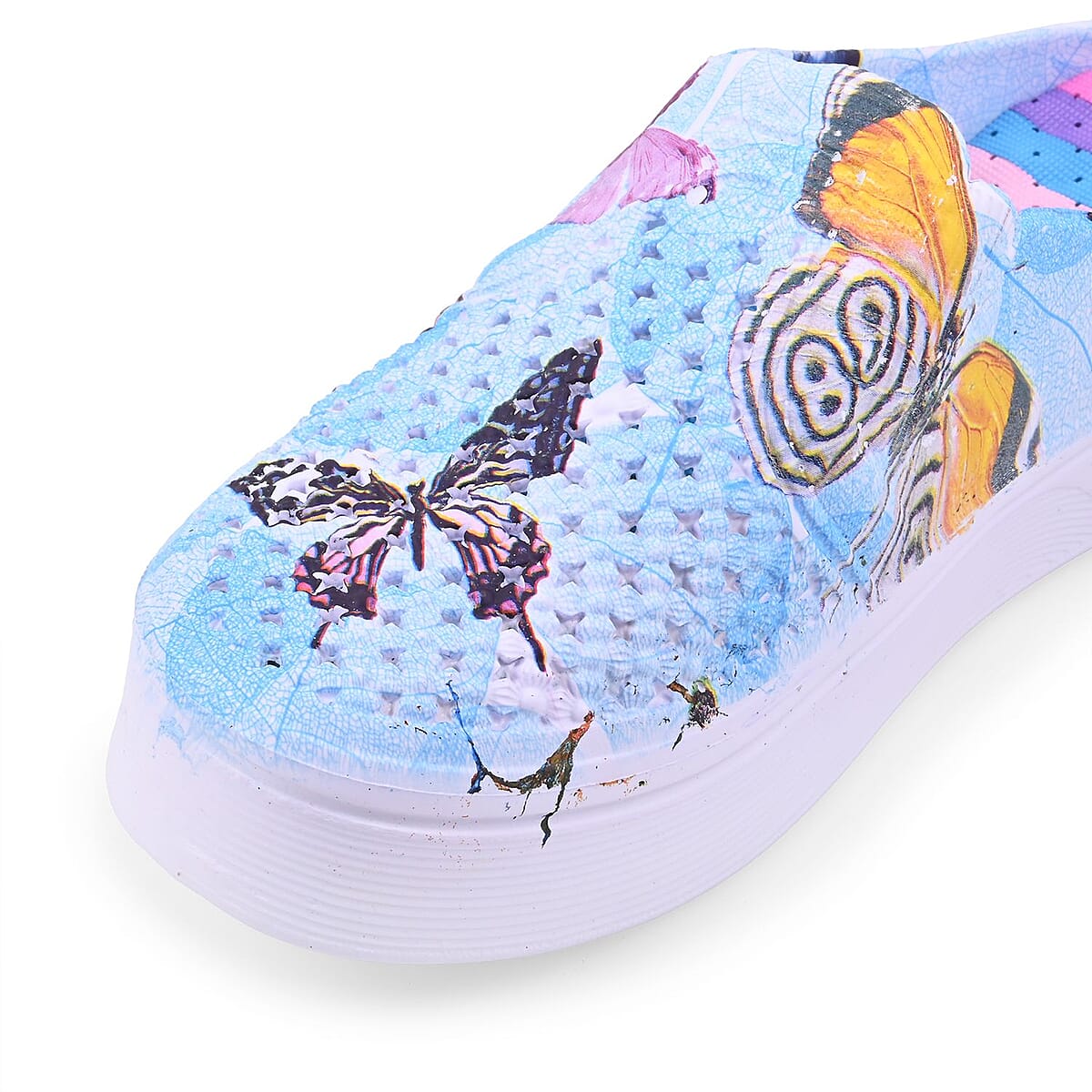 Blue Butterfly Eva Clog (Size 11) image number 4