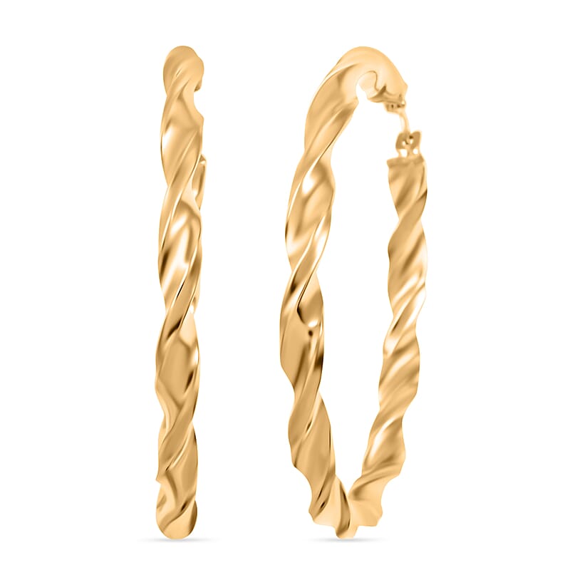 14K Yellow Gold Hoop Earrings 3 Grams