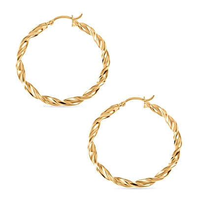 14K Yellow Gold Hoop Earrings 3 Grams