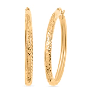 14K Yellow Gold Hoop Earrings 2.50 Grams