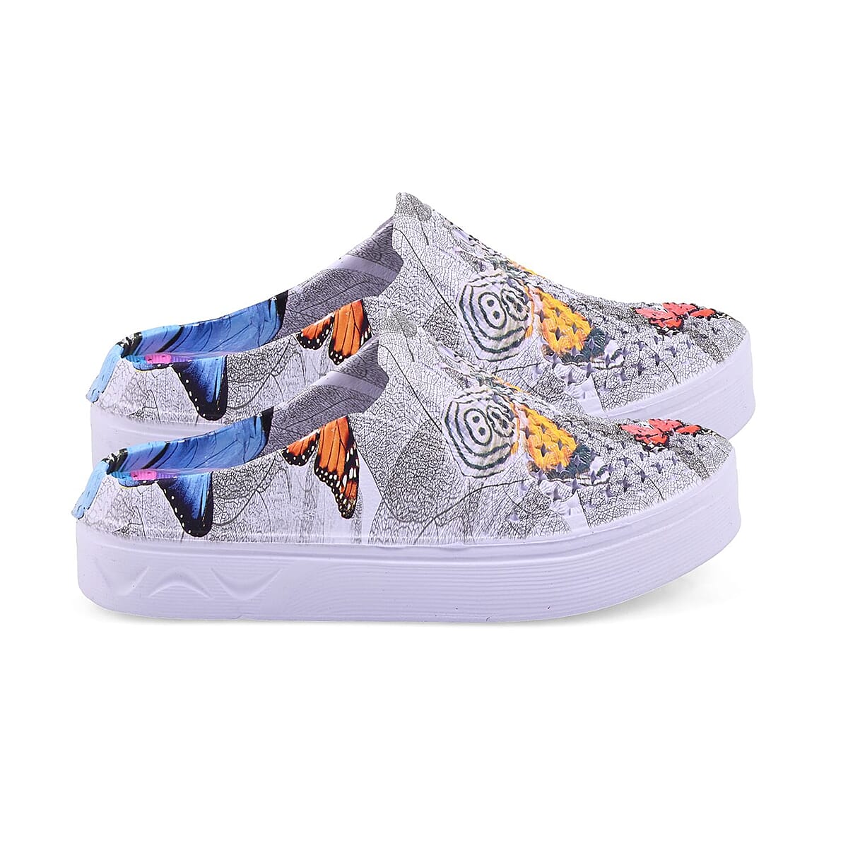 Grey Butterfly Eva Clog (Size 8) image number 1
