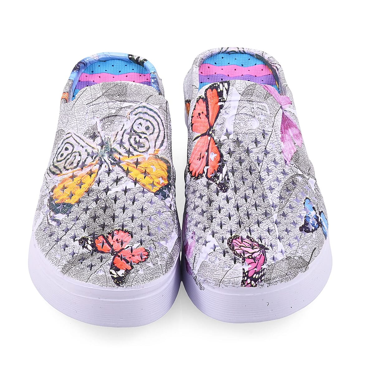 Grey Butterfly Eva Clog (Size 8) image number 2