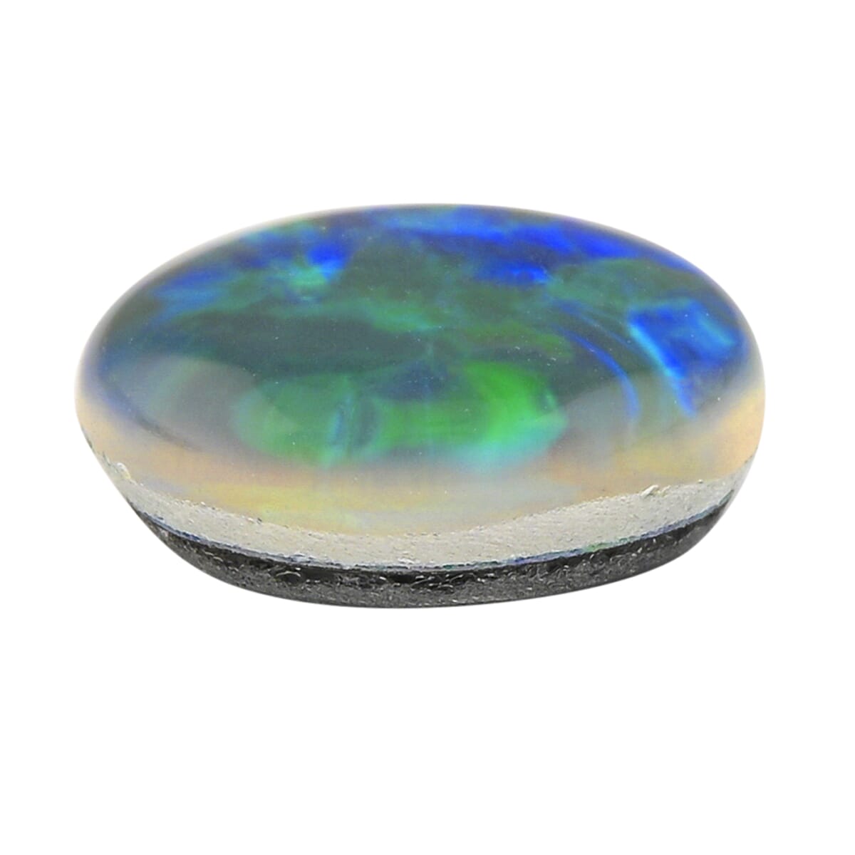 AAAA Australian Lightning Ridge Opal Triplet (Rnd 8 mm) 1.20 ctw image number 1