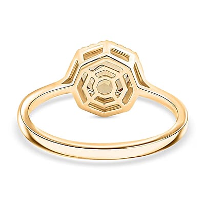 Certified & Appraised Luxoro AAA Turkizite and G-H I2 Diamond 2.60 ctw Ring in 10K Yellow Gold (Size 5.0)