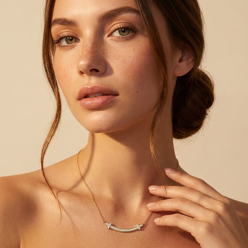 Luxuriant Lab Grown Diamond SI 0.30 ctw Necklace in 18K Vermeil Yellow Gold Over Sterling Silver 18 Inches