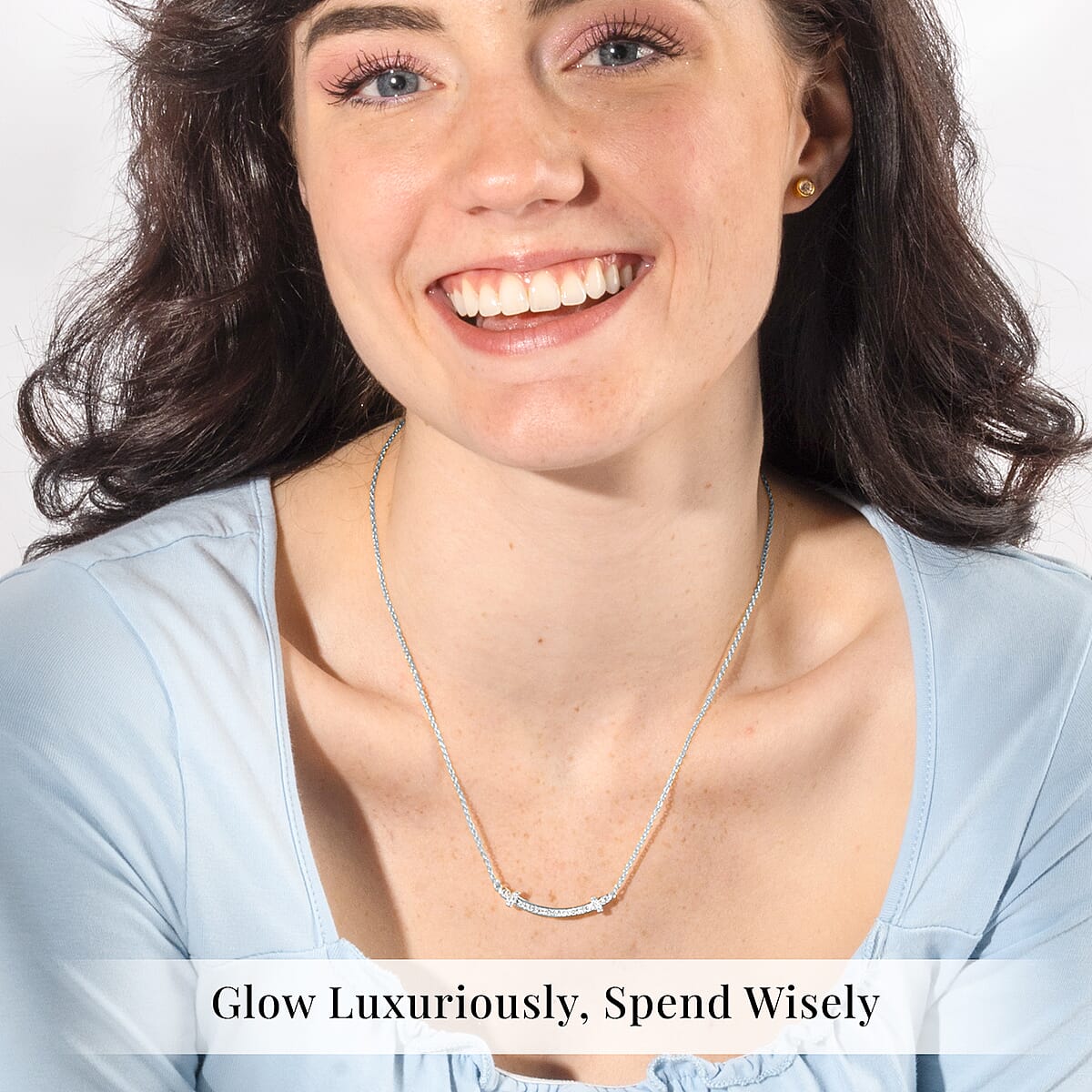 Luxuriant Lab Grown Diamond SI 0.30 ctw Necklace in Rhodium Over Sterling Silver 18-20 Inches image number 1
