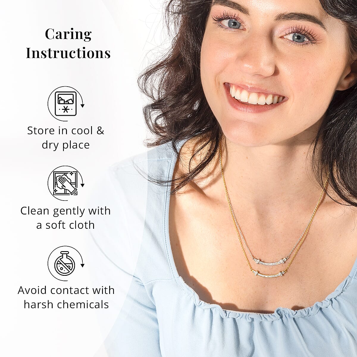 Luxuriant Lab Grown Diamond SI 0.30 ctw Necklace in Rhodium Over Sterling Silver 18-20 Inches image number 6