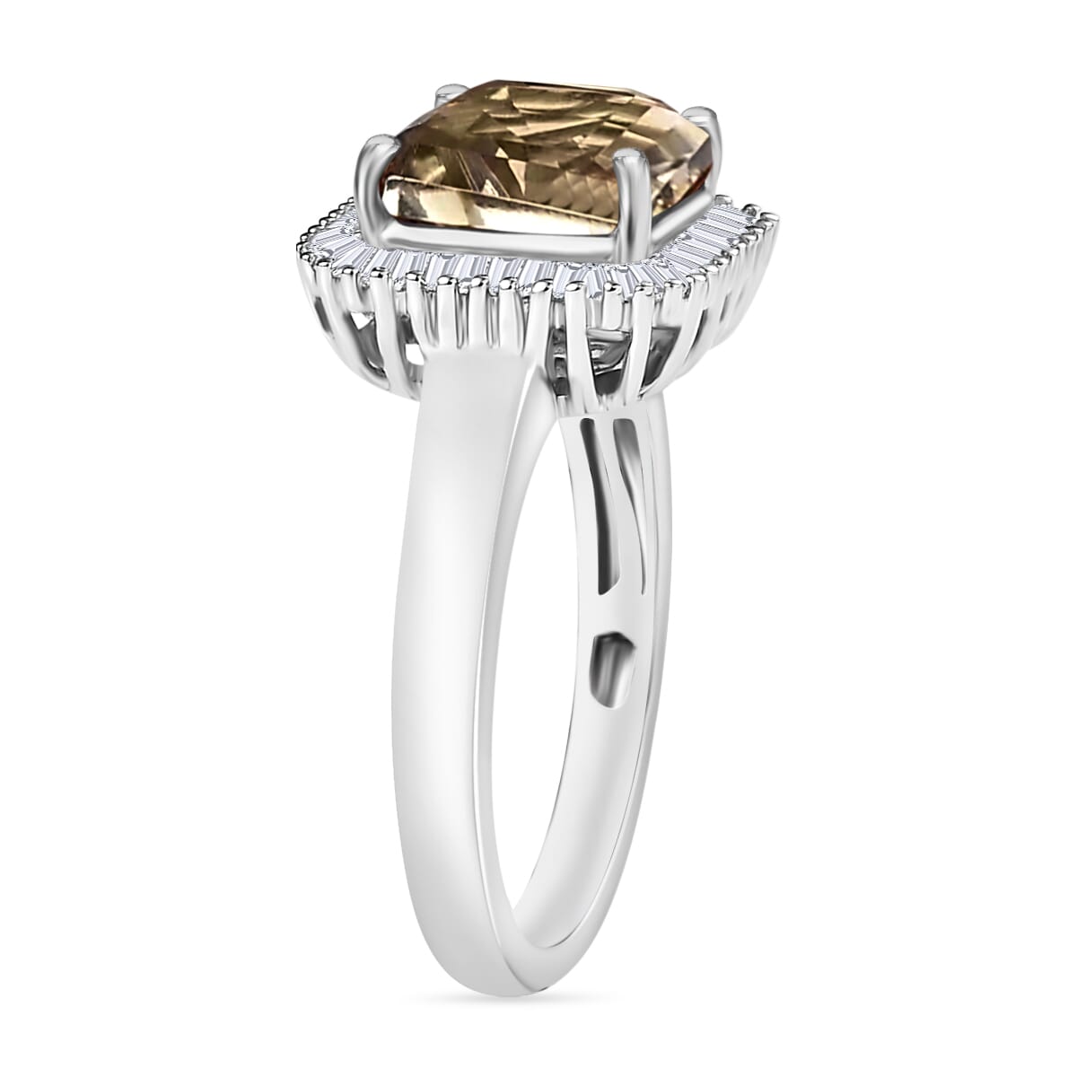 Rhapsody AAAA Turkizite and E-F VS2 Diamond 2.85 ctw Ring in 950 Platinum (Size 10.0) image number 2