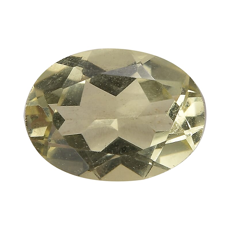 Green Gold Quartz (Oval 8x6 mm) 1.03 ctw Loose Gemstone